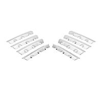 rejilla parachoques Cubierta Embellecedora Rejilla Delantera Cromada Embellecedores Parrilla Central 8 Uds Apto Para Nissan Para Qashqai J10 2008-2011 Rejillas Frontales Radiador