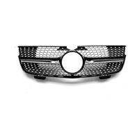 Rejilla Parachoques Delantero Racing Grill Parrilla Central Delantera Parachoques Capó Malla Accesorios Compatible Con Benz Para X164 GL320 Bluetec 4Matic 2009(Black)