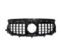 Rejilla Parachoques Delantero Rejilla Central Delantera Racing Grill GT R Estilo Capó Rejilla De Malla De Repuesto Compatible Con Benz GLA Para Clase H247 2024 2025(Black)