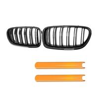 rejilla parachoques Para 5 Series F10 F11 F18 525 520d 530d 540i 2010-2017 Parrilla Delantera De Coche Carreras Riñón Tira Embellecedora Delantero Rejilla(Naranja)