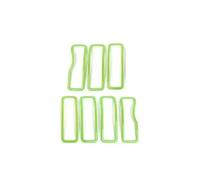 Rejilla Parachoques Para Jeep Para Wrangler JL Parrilla Radiador | Para Gladiator JT 2024 Up Coche Exterior Rejilla Delantera Competición Malla Decoración Anillo Cubierta(Light green)