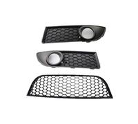Rejilla Parachoques Para V&W Polo MK4 9N3 2005-2009 Cubierta Luz Antiniebla Coche Rejilla Capó Lado Izquierdo Derecho Parachoques Delantero Inferior Parrilla Central(3 Pcs)