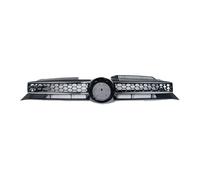 Rejilla Parachoques Para VW Para Golf 6 MK6 2009-2013 Para GTI Para Estilo Malla Nido Abeja Parachoques Delantero Coche Rejilla Radiador Parrillas Delantera(Silver Line)