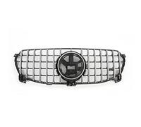 rejilla parachoques Rejillas Frontales de Radiador Para Benz Para W167 GLE 350 450 2020-2023 GT Style Racing Grill Match Upgrade Parrilla Delantera Kit Trim(Plata)