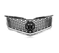 rejilla parachoques Rejillas Frontales de Radiador Parrilla Delantera De Carreras Para Cadillac SRX 2010-2016 Rejilla Malla Radiador Capó Parachoques Superior Negro/plateado(Negro)