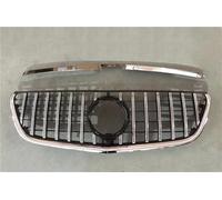 Rejilla Parrilla Parachoques Entrada Delantera Estilo Diamond GT Para Mercedes Para Benz Para Vito W447 2015-2023 Ajuste Malla Media Capó Parrilla Delantera(2015-2019 GT Silvery)