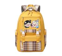 Rejilla Patrón De Dibujos Animados Addams Mochila Película Unisex, Animación Drama Comedia Impresión Bolsas Viajes Al Aire Libre Ordenador Bolsa De Dibujos Animados Escuela (E,One Size)
