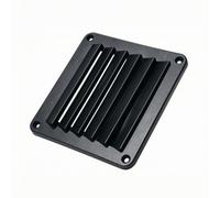 Rejilla Plástica Ventilación Cuadrada, Negro, style to 2