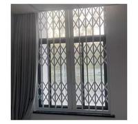 Rejilla Plegable Antirrobo Para Ventanas Barrera De Aluminio Tipo Acordeón Para La Seguridad Del Hogar, Barras De Seguridad Antirrobo Para Ventanas(30x30''/76x76cm)