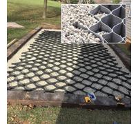 Rejilla plegable para entrada, pavimento permeable para una mayor estabilidad del suelo en césped, grava, arena y suelo, ideal para paisajismo y proyectos al aire libre