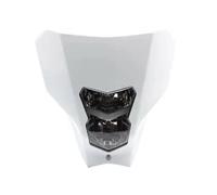 Rejilla ProteccióN Faro Para CRF450XR Para CRF450L Para XR Cubierta Motocicleta Máscara Cara Fantasma Cubierta Protección Faros(Wit)