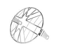 Rejilla Protección Faro Universal 6.5 "Motocicleta Resistente Lámpara Frontal MeshHeadlight Rejilla Protectora Cubierta Protector Accesorios Cromados Protector Faros Cubierta(2)