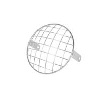 Rejilla Protección Faros Universal para Lámpara Motocicleta Resistente 7 Pulgadas Protector Faro Vintage Protección Malla Parrilla Retro Cubierta Protector Faro Cubierta(6)