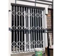 Rejilla protectora expandible para puerta de ventana, barras de seguridad con bloqueo para protección de unidad de aire acondicionado de balcón