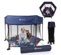 Rejilla protectora para bebé LIONELO Roel 135 x 85 cm pie antideslizante
