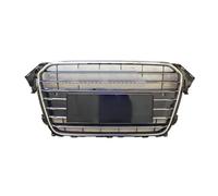 Rejilla Radiador Automóvil Parrillas Carreras Para RS4 Parrilla Delantera Capó Parachoques Delantero Central Para A4/S4 B8.5 2013-2016(With ChromeRings31)