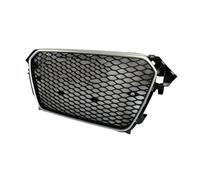 Rejilla Radiador Automóvil Parrillas Carreras Para RS4 Parrilla Delantera Capó Parachoques Delantero Central Para A4/S4 B8.5 2013-2016(With BlackRings7)