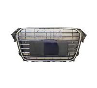 Rejilla Radiador Automóvil Parrillas Carreras Para RS4 Parrilla Delantera Capó Parachoques Delantero Central Para A4/S4 B8.5 2013-2016(With BlackRings30)