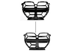 Rejilla radiador Para BMW G80 G81 Para M3 G82 G83 Y Para M4 2021-2024 Rejillas Delanteras Estilo CSL Aspecto Fibra Carbono Color Negro Brillante(Glossy Black)