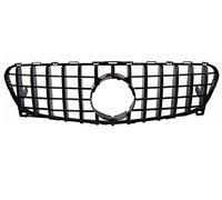 Rejilla radiador Para Mercedes Para Benz GLA-Class X156 2014-2019 Parrilla Delantera Parrillas Red Media Cubierta Marco Montaje Piezas Exteriores(2014-2016 Black A)