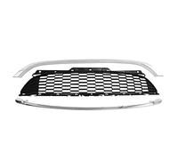Rejilla radiador Para Mini R55 R56 R57 R58 R59 2007-2015 Para Cooper S Y JCW (no Para Cooper) Rejilla Radiador Malla Tipo Panal Negro Brillante(3Pcs Black Chrome)