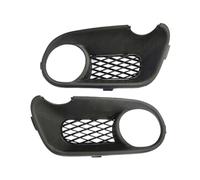 Rejilla radiador para Touareg 2003-2007 7L6853663F 2 Uds Estilo Coche Parachoques Delantero Lámpara Antiniebla Luz Antiniebla Cubierta Rejilla Inferior con Agujero Rejilla Frontal
