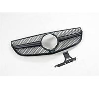 Rejilla radiador Rejilla Delantera Para Mercedes Para Benz W207 C207 Clase E Coupe 2014-2017 Parachoques Superior Automóvil Parrilla Malla Con Orificio Cámara Radiador Parrilla