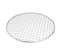 Rejilla redonda de acero inoxidable antiadherente para barbacoa coreana, carne, pescado, verduras, cocción al vapor, enfriamiento más rápido, plata, 150 mm (200 mm)
