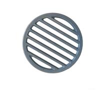 Rejilla redonda de hierro fundido diseñada para uso en chimenea donde la combustión estable y la reducción de la emisión de humo son prioridades (21 cm)
