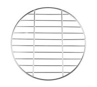 Rejilla redonda para barbacoa, para camping, pícnic, fiesta en el jardín, soldada con espejo, distribución uniforme del calor, fácil de limpiar, resistente, duradera, 30 cm, 35 cm, 40 cm (30 cm)