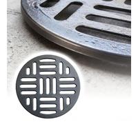 Rejilla Redonda Para Desagüe, 20cm 35cm 45cm 60cm Cubiertas De Drenaje De Piso Exterior, Tapa De Hierro De Alcantarilla Con Rejilla Para Jardín Patio(40x3cm-15.7x1.2in)