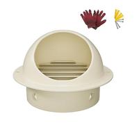 Rejilla redonda para ventilación de aire de, Tamaños múltiples multicolores de la malla exterior redonda pantalla cubierta del respiradero acero inoxidable(White,150 MM/6 IN)