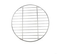 Rejilla redonda reforzada de acero inoxidable para colocar en macetas para apoyar alimentos mientras se estofa al vapor o se presiona para carnes (35 cm)