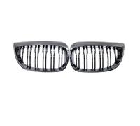 Rejilla Reemplazo Parrilla Riñón Parachoques Delantero Coche Parrilla Carreras Rejillas Doble Lama Para E81 E87 E82 E88 128I 130I 135I Años 07-11 Central Delantera Parrilla(Gloss Black 04-07)