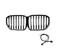 Rejilla riñón Delantero Parrilla Iluminada Con Luces Compatible Con El Para X5 Single Line Black Modelo G05 (2019-2022)(LED)