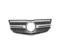 Rejilla Riñón Delantero Parrillas Delanteras Estilo Diamante Para Mercedes Para Benz GLK Clase X204 GLK260 GLK300 GLK350 2013-2015 Parrilla Carreras Central Delantero(Plata)