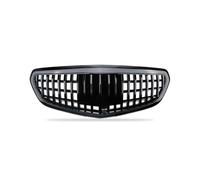 Rejilla Riñón Delantero Parrillas Delanteras Para Radiador Coche Color Plata GT Para Benz Clase E W212 E180L E200L E320L E260L 2009-2015 Central Delantero(Gloss Black 2)