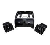 Rejilla salida aire coche Compatible Con VW PQ Para JETTA 5 Para GOLF MK5 Para GTI MKV Para Rabbit 2006-2012 Kit Ventilación Aire Acondicionado Salpicadero Color Negro 1KD819728(1 set)