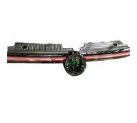 Rejilla Superior Cubierta Radiador Central Delantero ABS Con Luz LED Para VW Para Golf 8 MK8 CFCPKOYOZD(Red with LED)