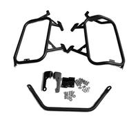 Rejilla Trasera Alforja Lateral para Motocicleta Soportes para Caja Herramientas Carcasa Superior Alforjas Equipaje Estante para CFMOTO 450MT 450-MT 450 MT 2023-2025(Negro)