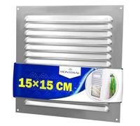 Rejilla Ventilacion 150 x 150 mm Fabricada en Chapa de Aluminio - Garantía de 10 Años - MONTERAL