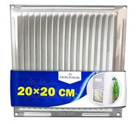 Rejilla Ventilacion 200 x 200 mm Fabricada en Chapa de Aluminio - Garantía de 10 Años - MONTERAL