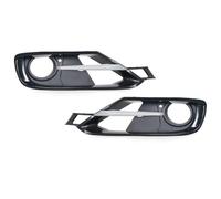 Rejilla Ventilación Abierta Para Parachoques Delantero Coche Luz Antiniebla Cubierta Entrada Para F30 F31 2012-2015 51117300739 51117300740(Black,Pair)