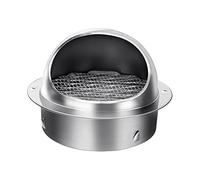 Rejilla Ventilacion Acero Inoxidable, Ø50-300mm, Rejillas de Ventilacion redonda, con Malla, A prueba de viento Lluvia, para chimenea, ventilación con protección contra (300mm/11.81in)