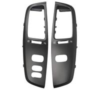Rejilla Ventilación Aire Acondicionado Embellecedor marco panel ventilación salpicadero coche volante izquierda Para Toyota Para Land Cruiser 100 LC100 FJ100 Ujz100 2003-2007(LHD Black)