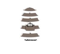 Rejilla Ventilación Aire Acondicionado Kit reparación cubierta panel ventilación aire acondicionado tablero central para Mercedes Para Benz W164 W292 Para ML GL Class 1648302154(Beige NO.2)