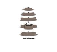 Rejilla Ventilación Aire Acondicionado Kit reparación cubierta panel ventilación aire acondicionado tablero central para Mercedes Para Benz W164 W292 Para ML GL Class 1648302154(Beige No.3)