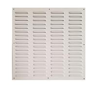 REJILLA VENTILACIÓN ALUMINIO CON BORDE.1,2X40X40 BLANCA.