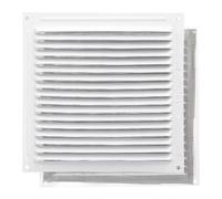 Rejilla Ventilación Aluminio Con Mosquitera Atornillable 200 x 200 mm. Color Blanco