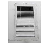 rejilla ventilacion Decorative Air Return Vent Cover Wall, White Aluminum Frame HVAC Grille, Customizable Sizes Fixed Blades Panel For Home Gym Yoga Studio Living Dining Area(16x16in/40.6x40.6cm)